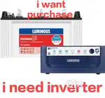 I want buy inverter if somebody have unused inverter contact me
