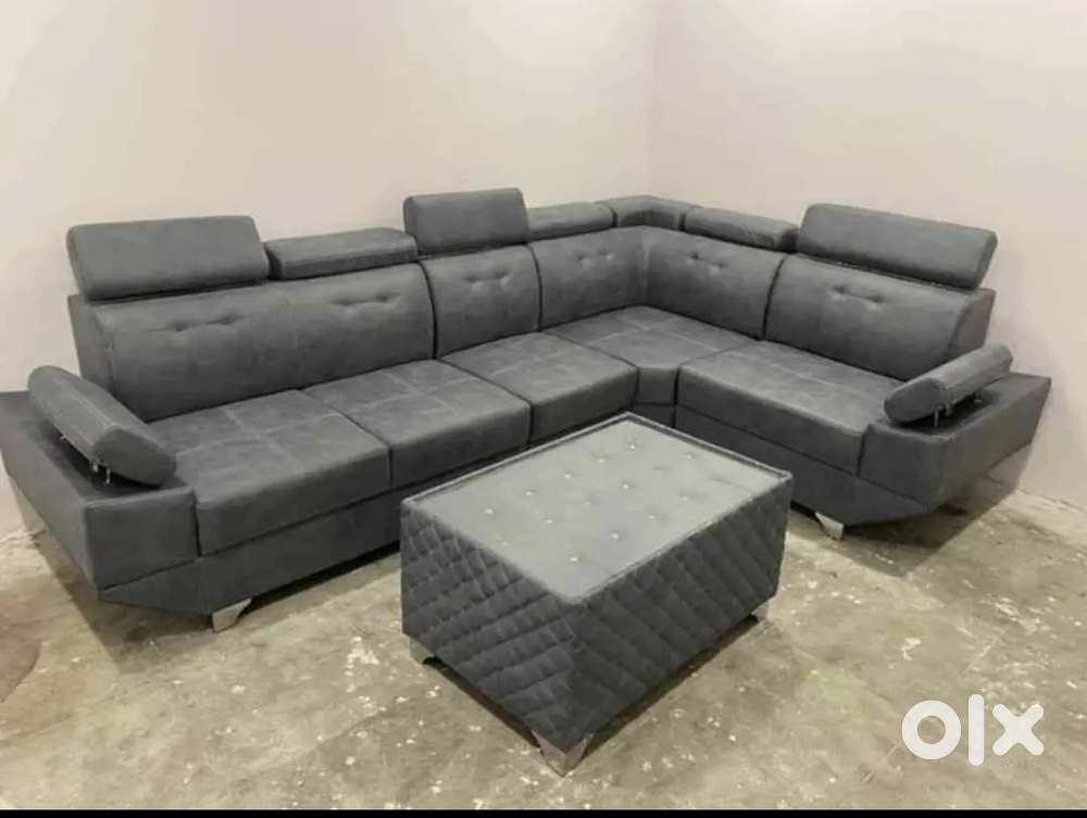 L shape 5 seater sofa set premium quality in emi available Aliyar Arha