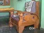 Teak wood sofa