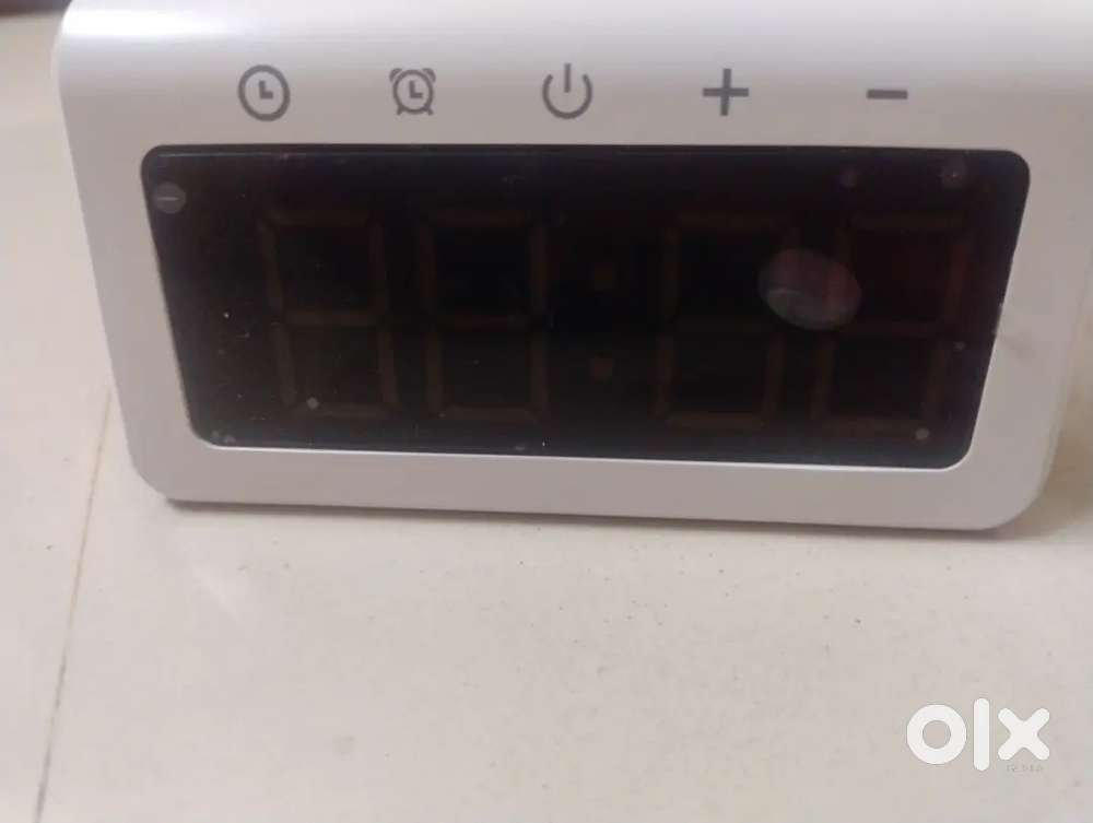 5 in 1 LED clock with night light and mobile charger