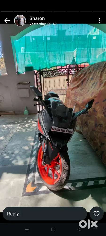 Ktm rc 200 in a showroom condition