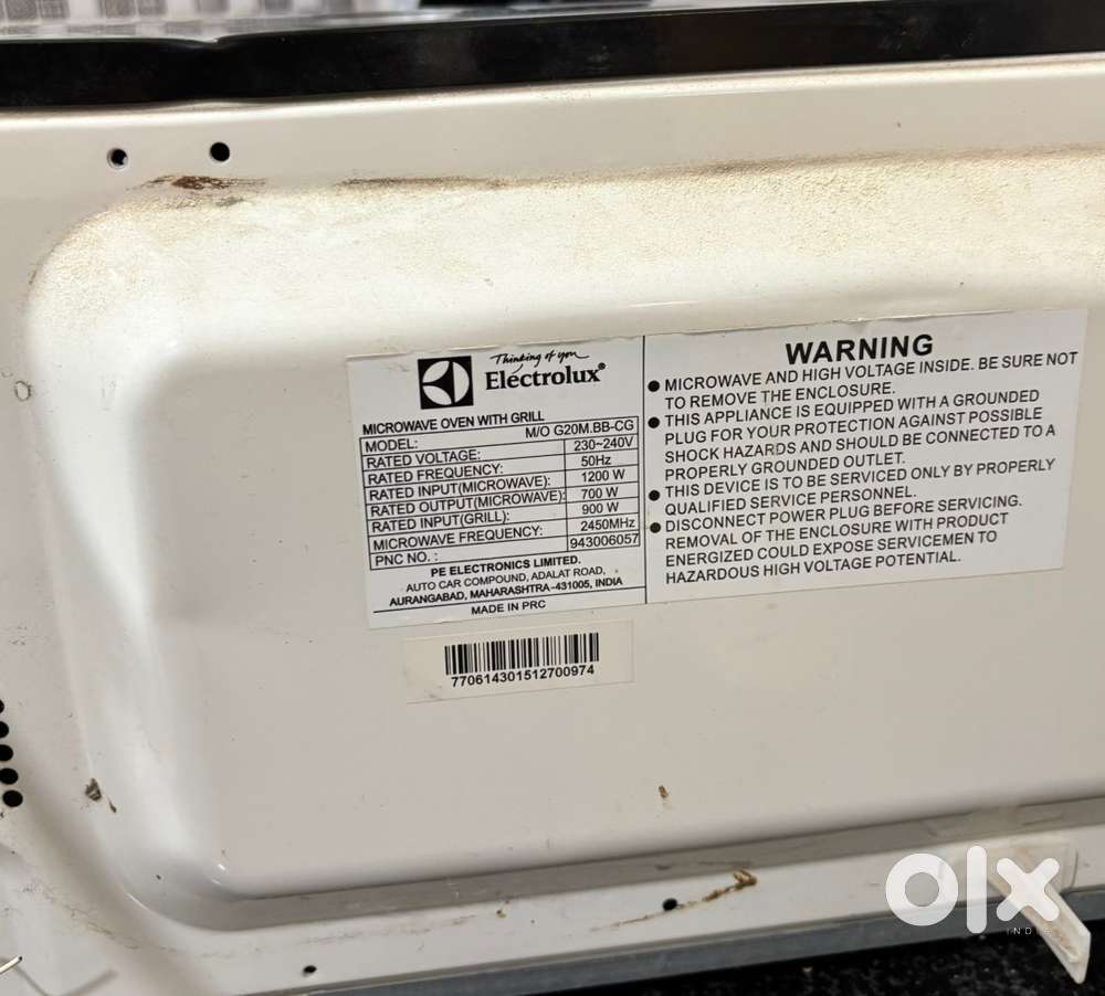 Electrolux oven