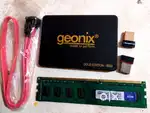 8GB RAM, DDR3, 256GB SSD, WIFI ADAPTOR, BLUETOOTH ADOPTOR,SATA CABLE