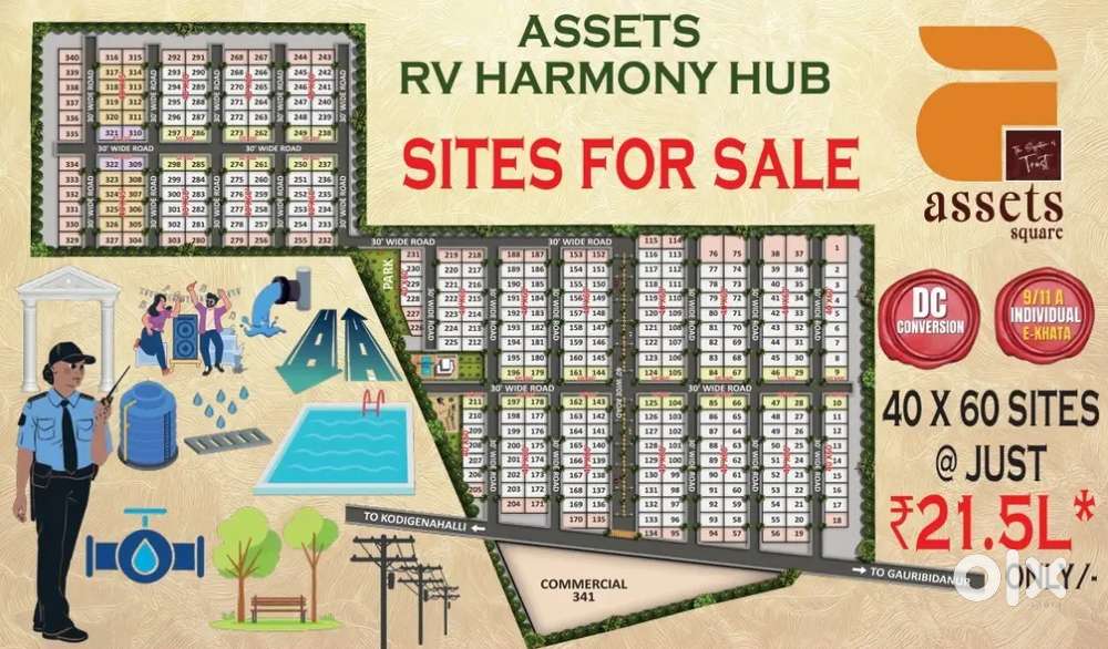 Plots available near gauribidanur