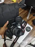 Canon EOS 200D DSLR with 18-55mm + 55-250mm Lens & Bag