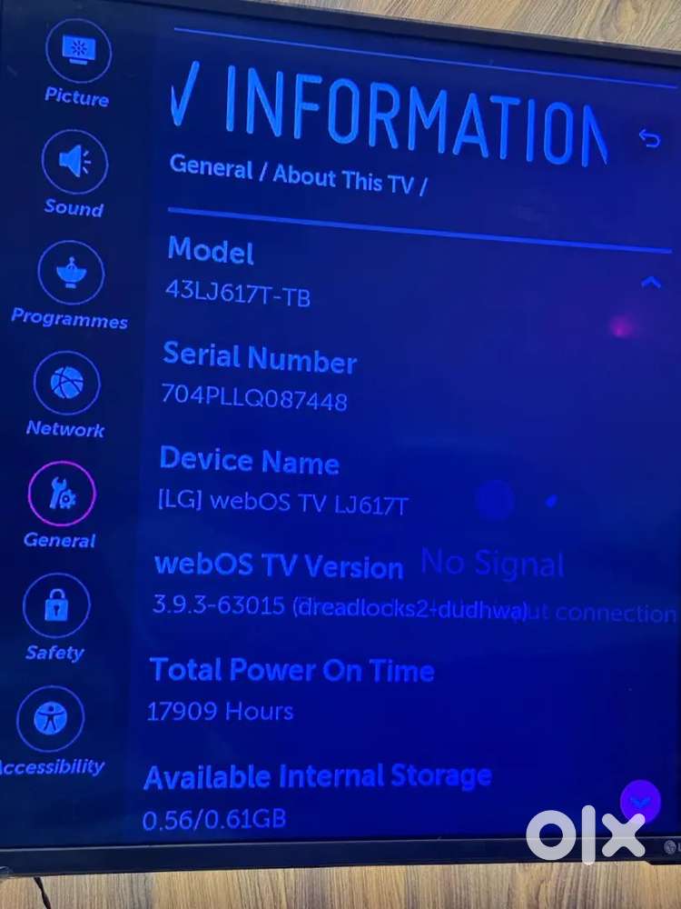 LG 43 Smart TV For Urgent Sell