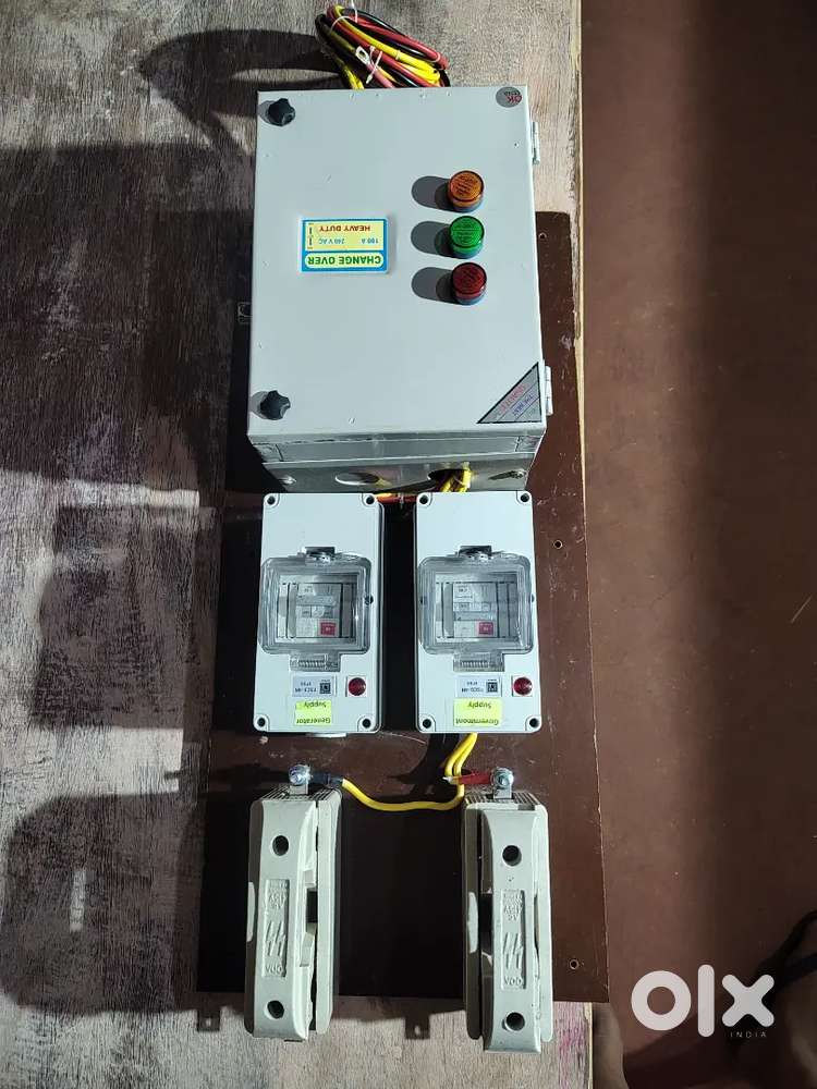 100 amp single phase house Cheng over with mcb , cutout panle