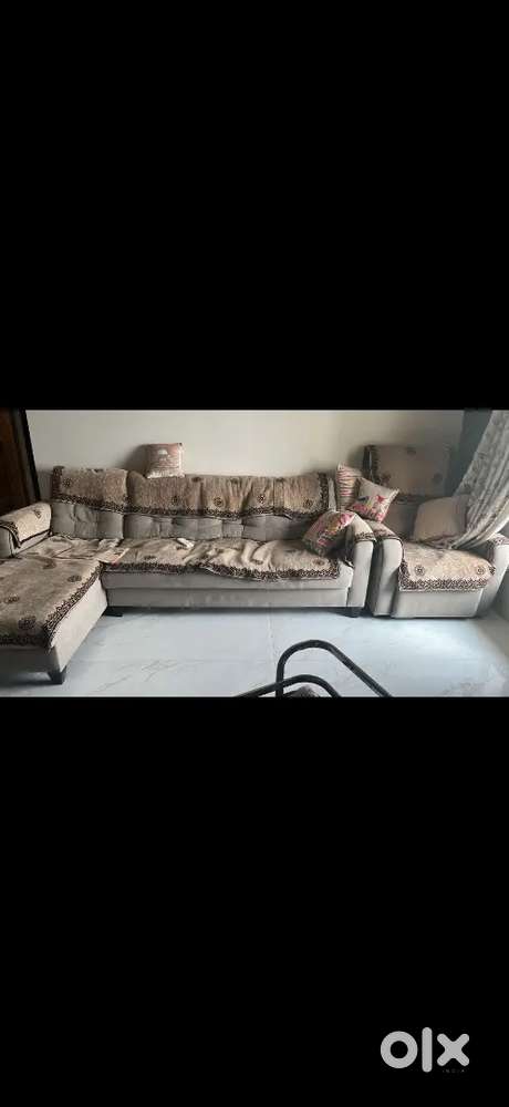 L SHAPED SOFA + RECLINER
