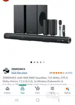 Zibronics bolby atmos dtsx 9900 just 3 month old 1 year warranty