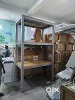Mobile counter retail rack display racks showroom furniture table