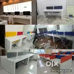 Workstation chairs office tables furniture cubicles desk available