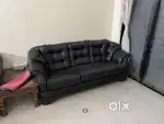 Black sofas 3 seater 2 seater 1 seater for sale