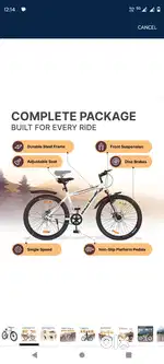 Urban terrain bicycle