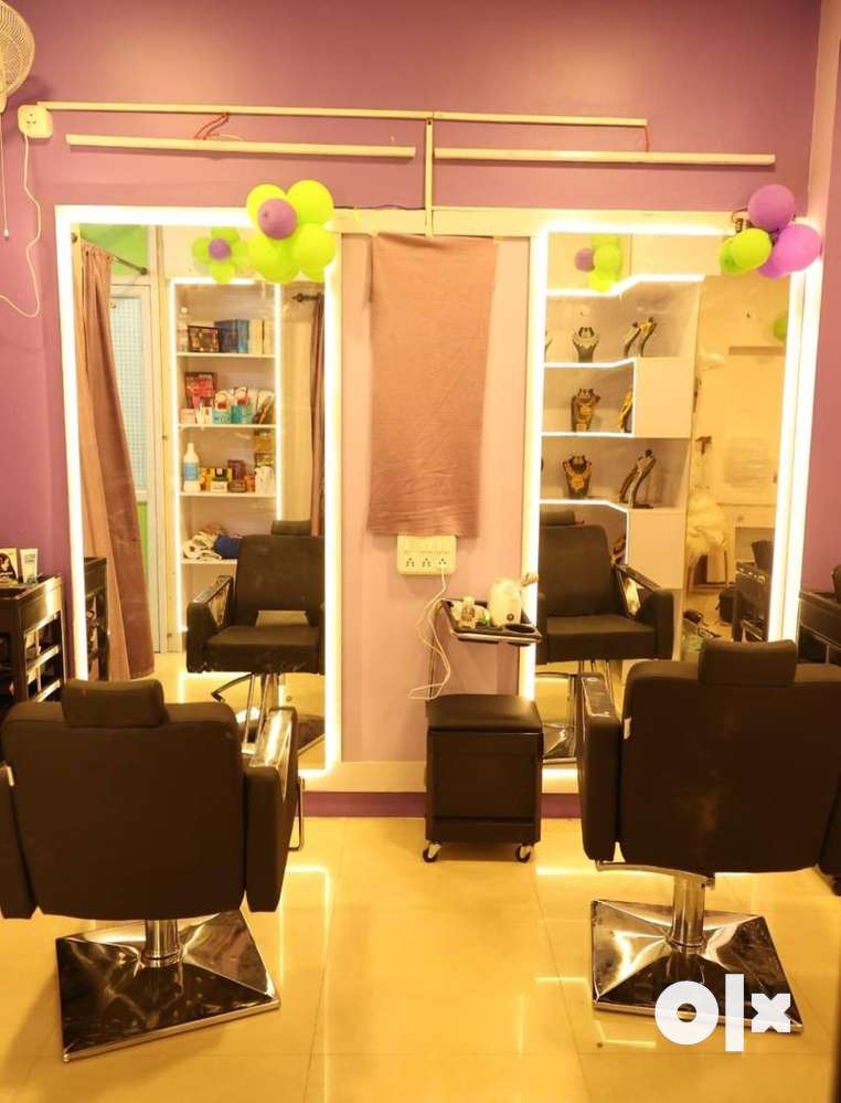 Beauty parlour located in main area nearby college and it parks .