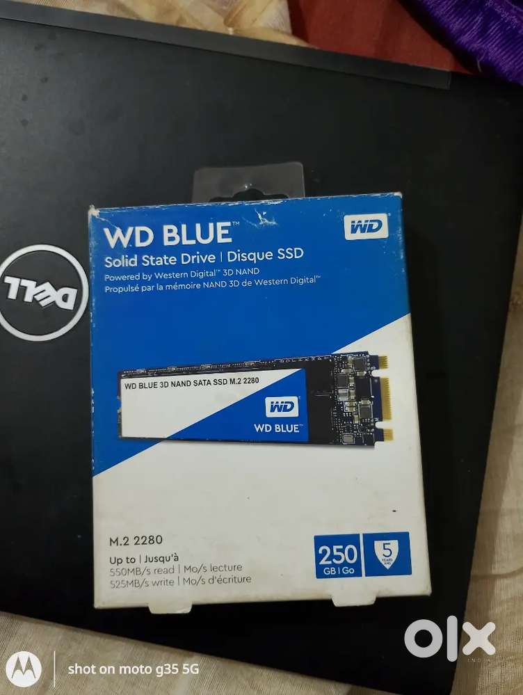 2 pin WD blue Sata ssd  new seal pack 5 year warranty 2500 rs