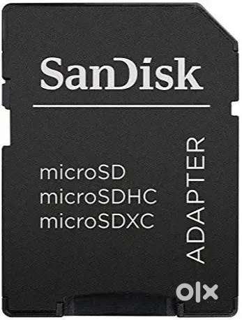 SANDISK ADAPTER = MICROSD MICROSDHC MICROSDXC MODEL = 2016/04/15
