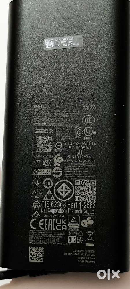 Dell laptop Charger Tape C.  ( 165 Watt)