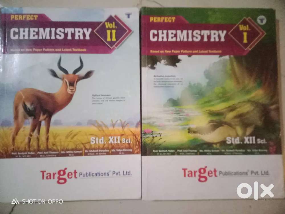 Targets notes of 12 th std science (Chemistry vol. I & II)