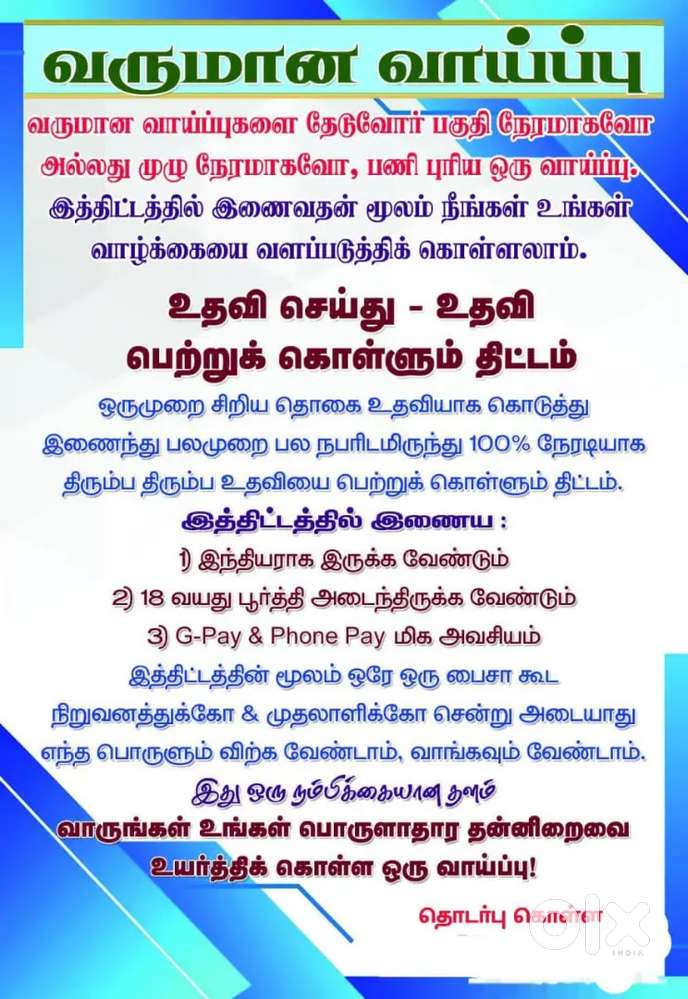 Past time  Full time income opportunity