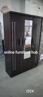New brand 3 door almari with mirror new outlet