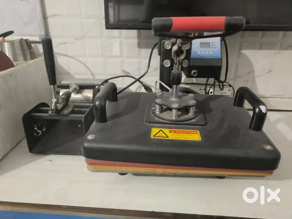 T shirt and mug print machine setup