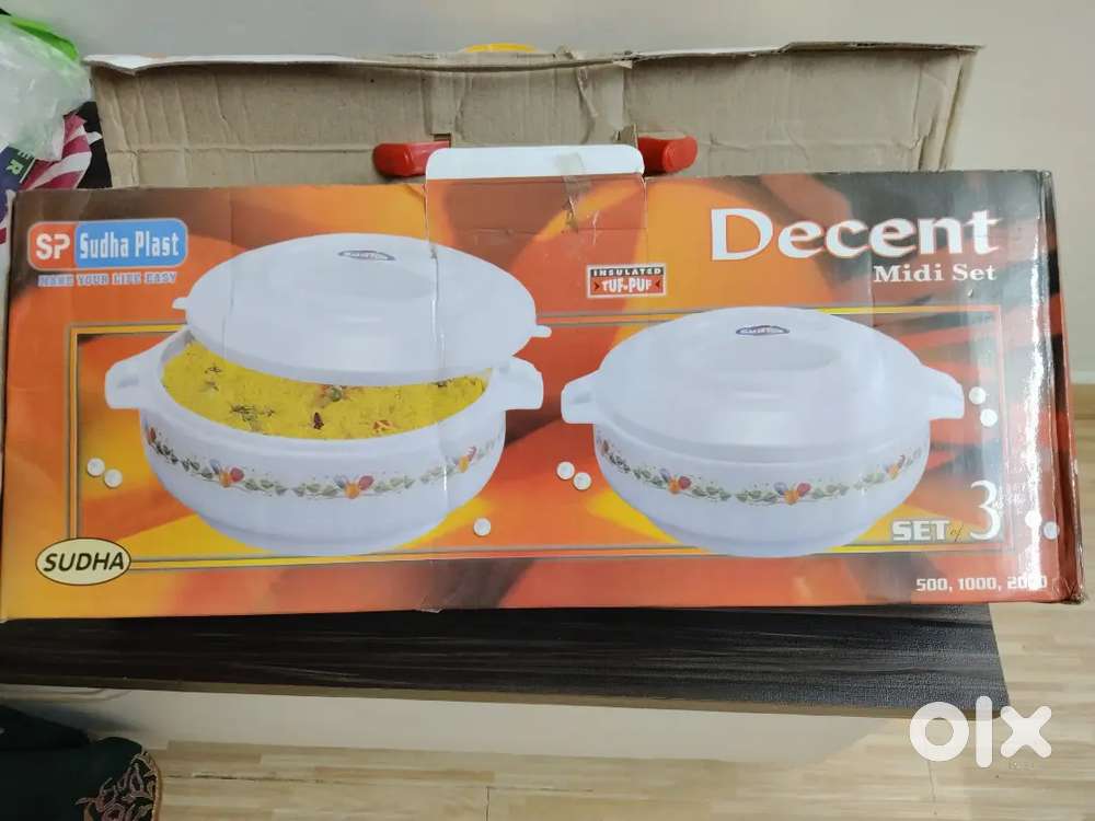 Unused Hotpot plastic also 3 set hotpot for 500