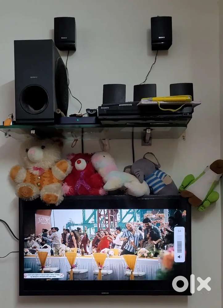 With good condition Sony spekar and Samsung TV