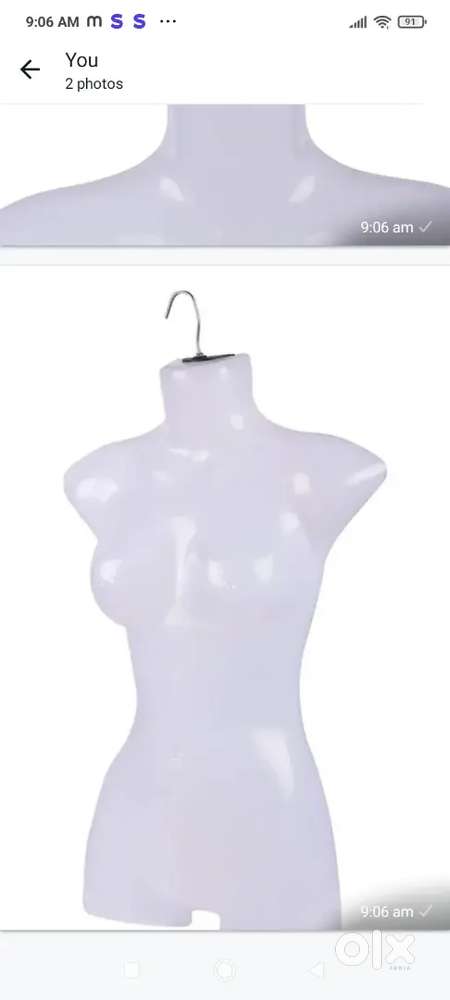 Female plastic full body mannequin   6   hangerss