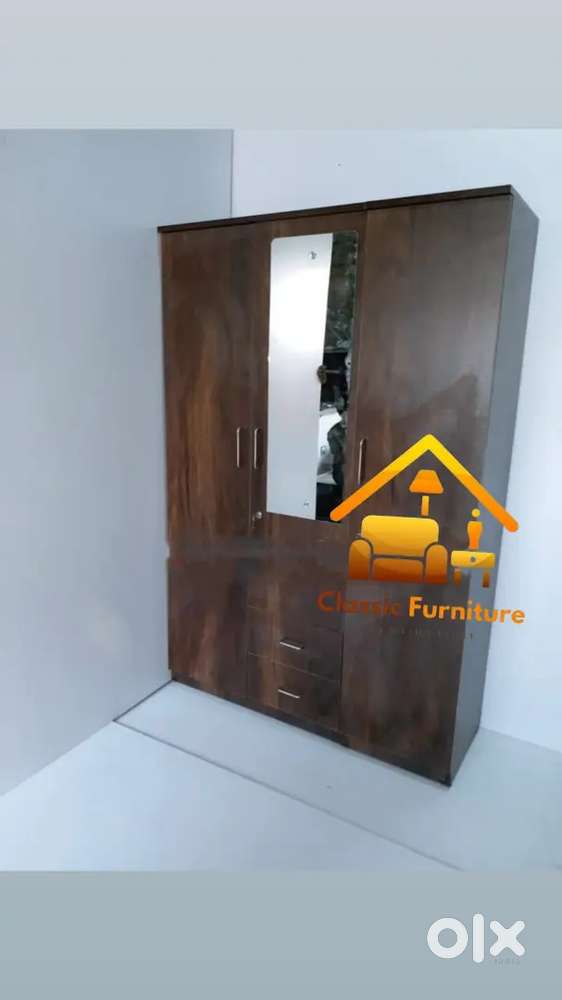 3 door waldrube in jungle wood finish direct factory