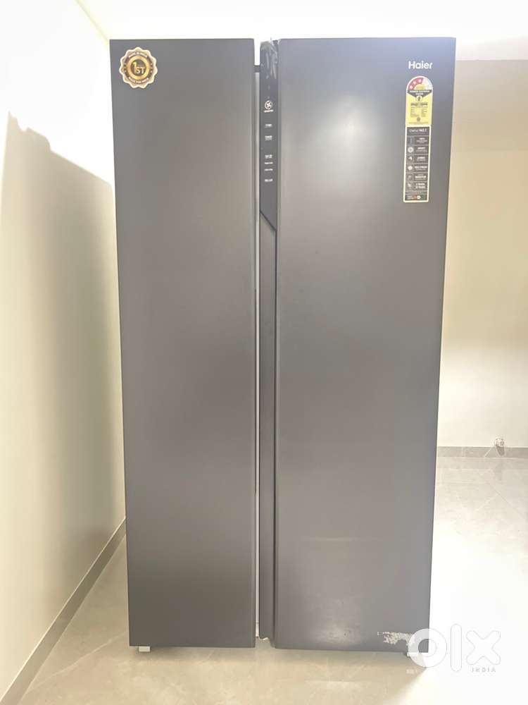 Brand new Haier 3 star ,602L double door side by side fridge with bill