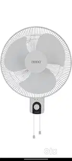 Usha Striker Hi-Speed 400 mm 3 Blades Wall Fan (White)