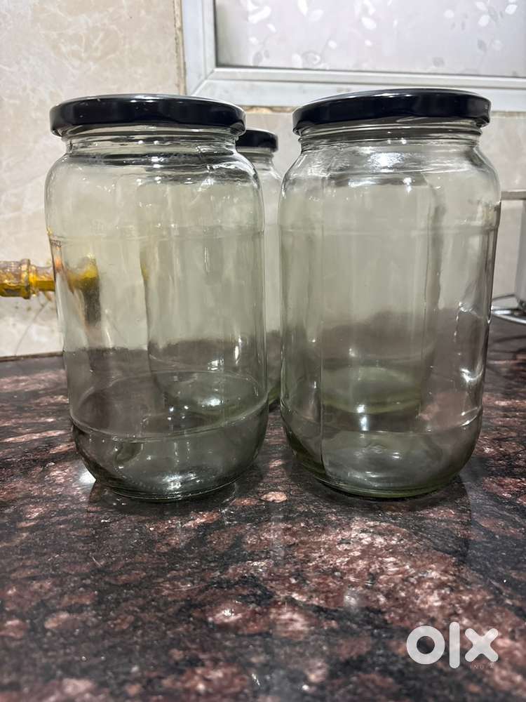 Glass Jar 1L Capacity Air Tight Set of 4