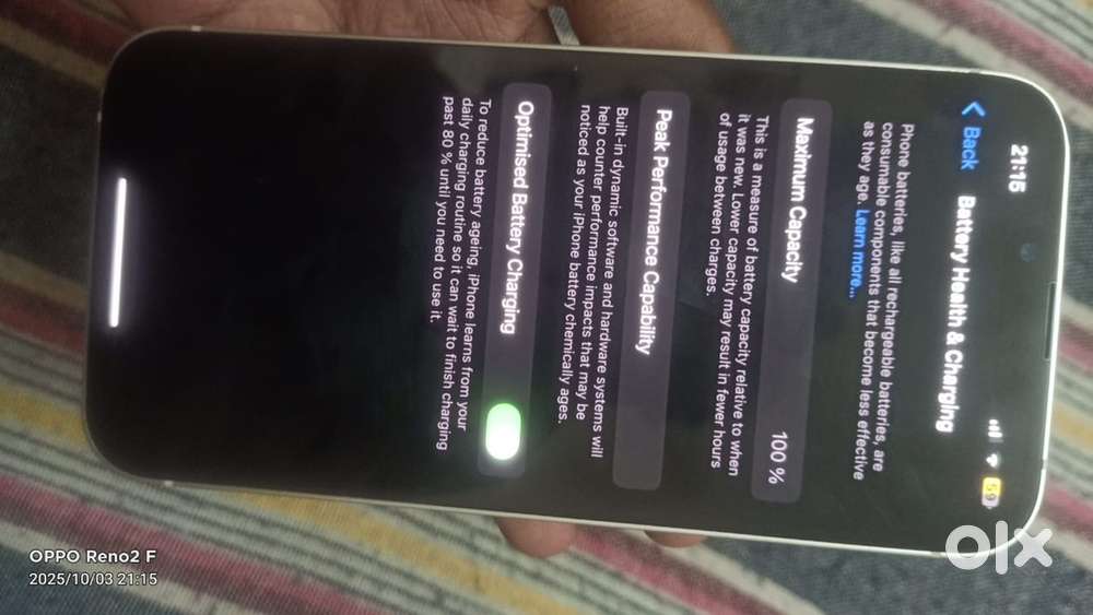 Iphone 13 new model 100% battery health