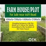 50 marlas plot/farm house in just 70000/ per Marla nr CT INSTITUTE