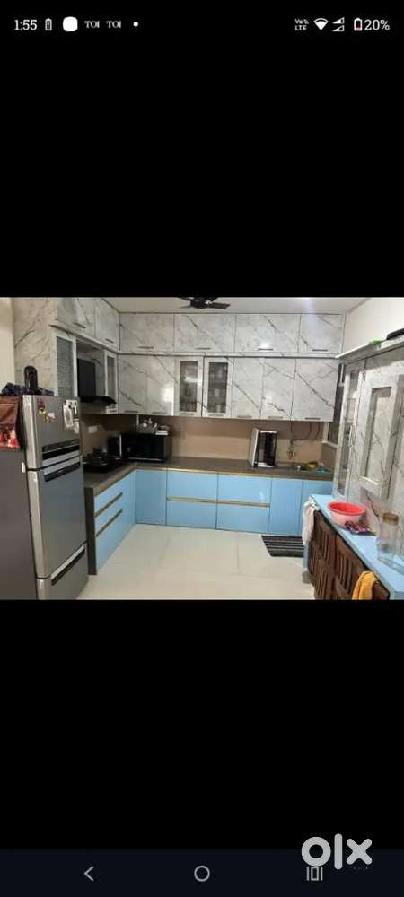 It's 2 BHK furnished flat available for rent in tathawade