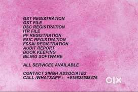 GST FILING IT FILE ITR AND ALL FULL SERVICES