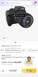CANON 1500D minimal used