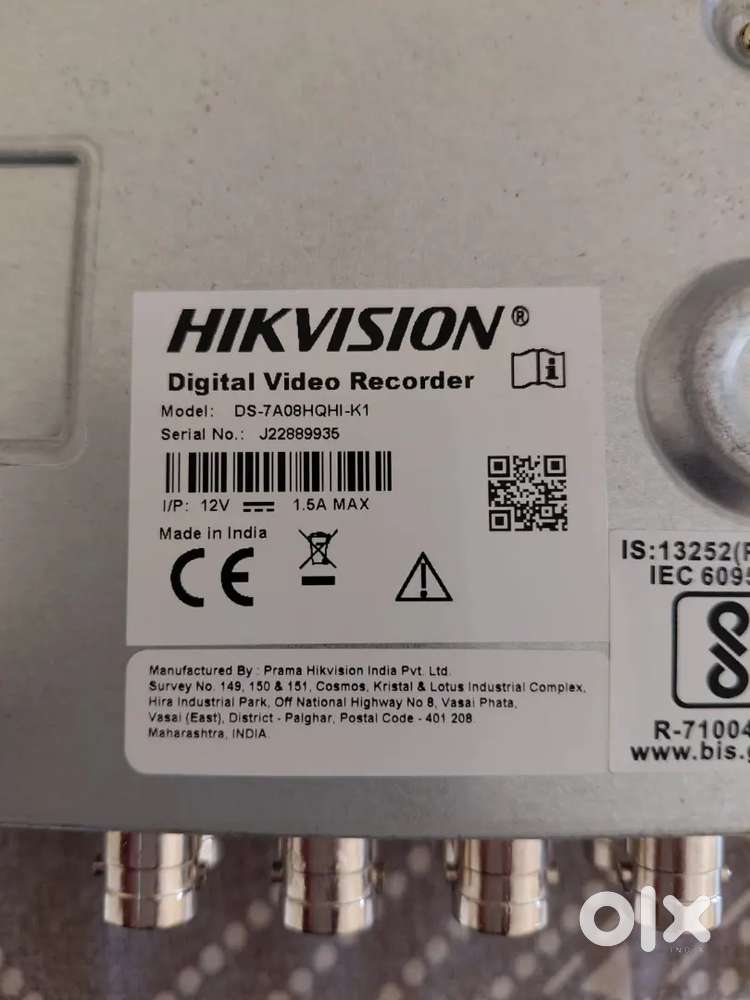 Hikvision Digital Video Recorder (DVR) – DS-7A08HQHI-K1 (Used)