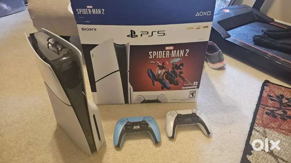 Sony PS5 Slim Blu-Ray Edition Controllers games included 1TB