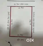 Residential two facing plot for sale