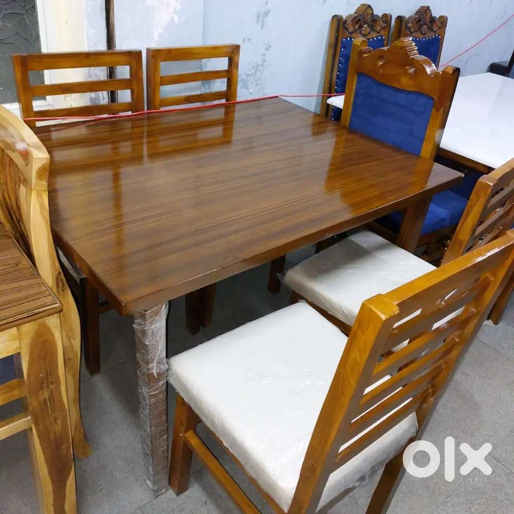N.Z FURNITURE PARTICLE WOOD PATTER DESIGN DINNING TABLE IN NZ FURNITUR