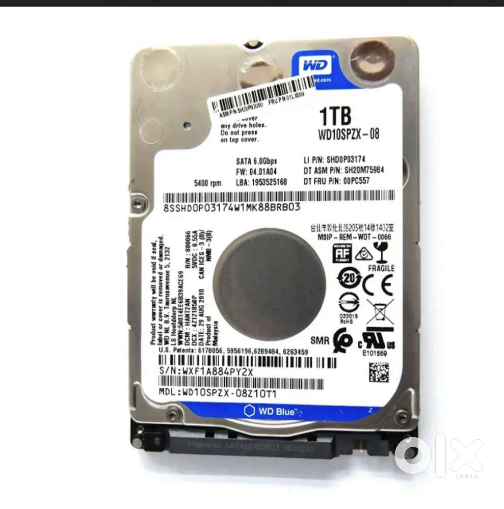 Unused new laptop internal Hard disk -1 tb, new 250 gb ssd