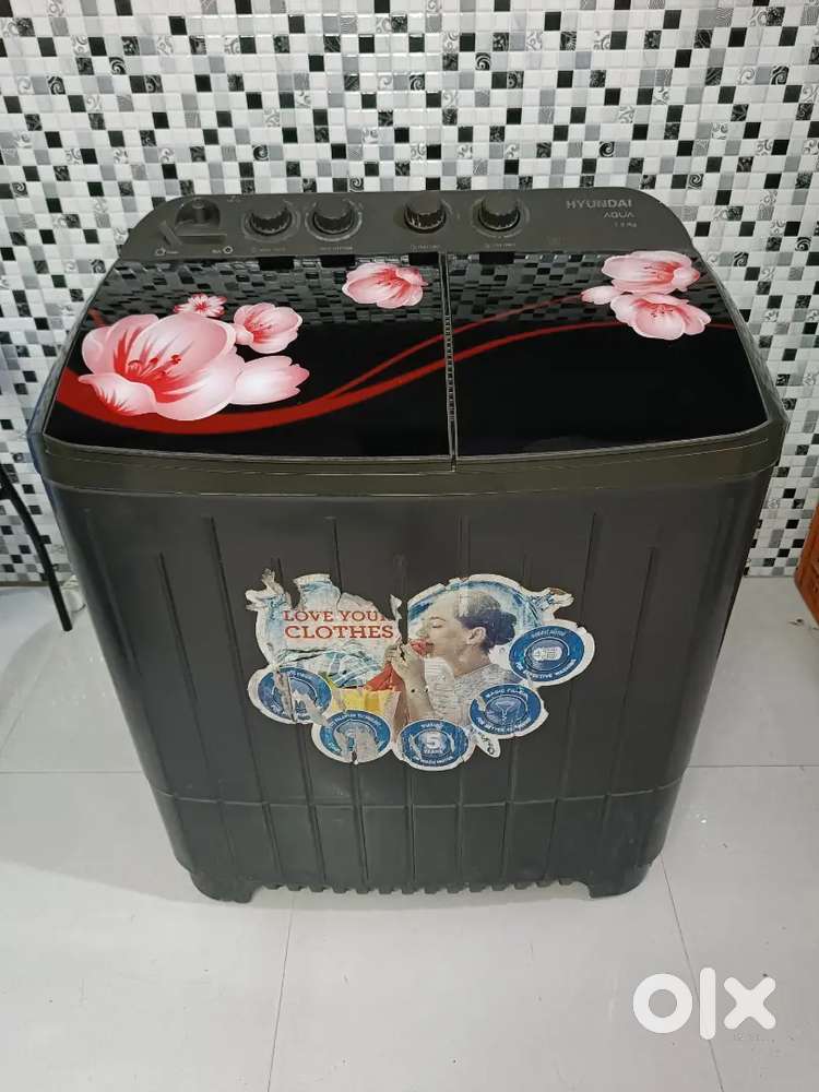 HYUNDAI AQUA WASHING MACHINE GOOD CONDITION 7.5 KG SMOOTH WASHING MACH