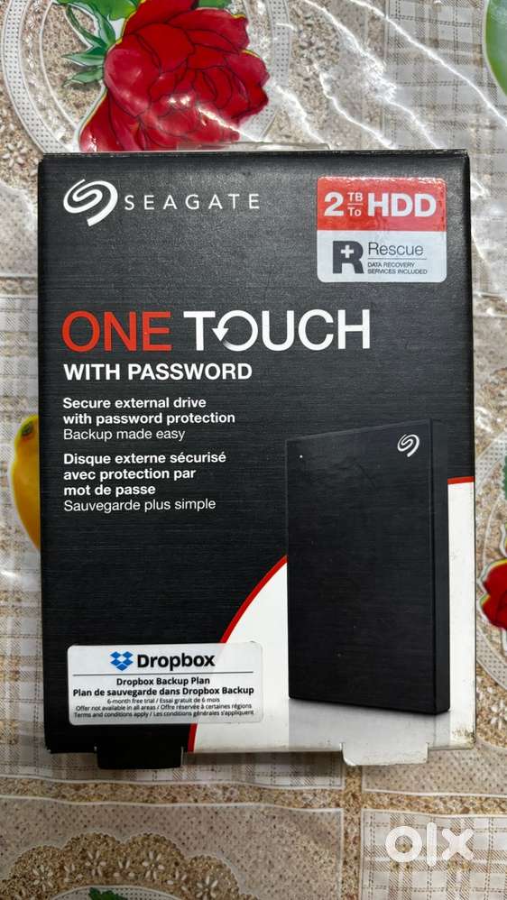 2 TB External Hardisk with Password - Seagate One Touch