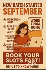 Part time work opportunity