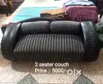 2 seater couch with bolster(मसंद),fix price,time passers excuse us