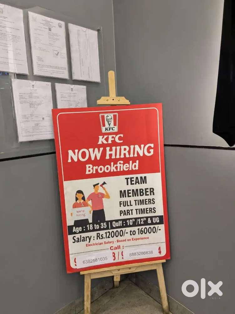 Team Member Hiring at brookefields KFC