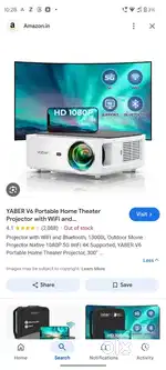 YABER V6 Portable Theater Projactor with WiFi
