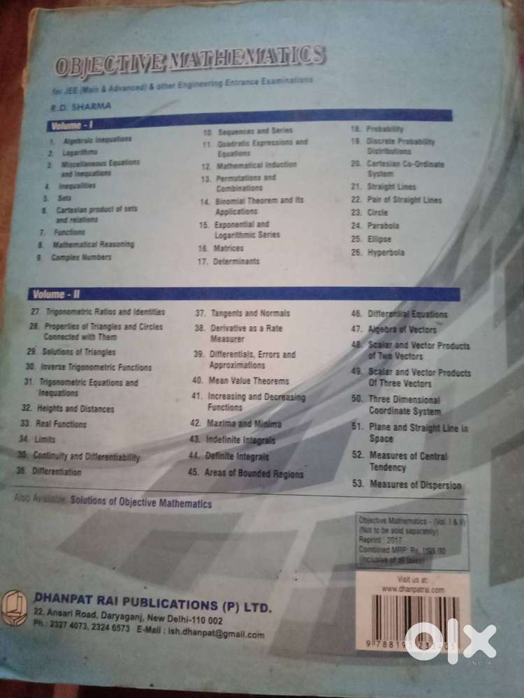 Mathematics JEE main & advanced