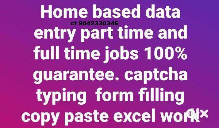 Home based daily income jobs simple easy typing work at home/no target